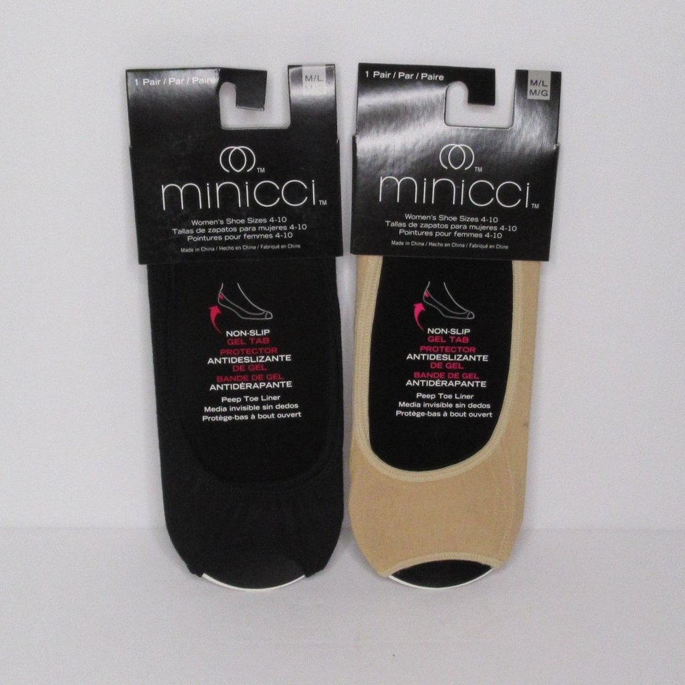 2-Pair Minicci Women Shoes Non-Slip Protector Open Toe